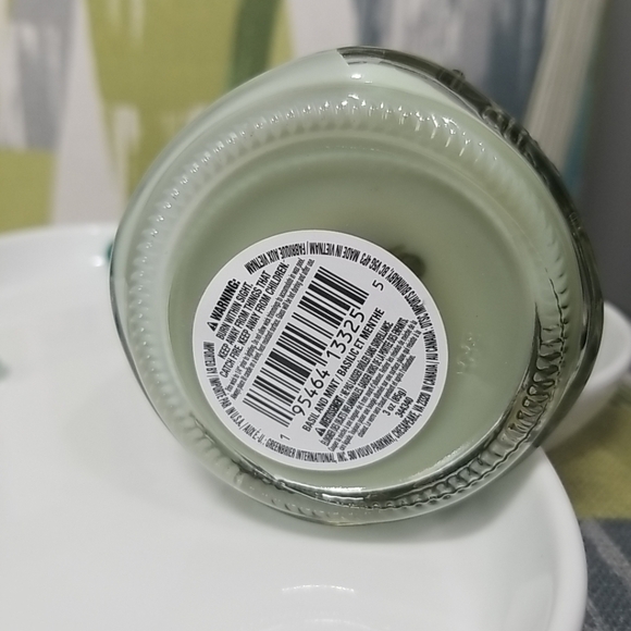 Luminessence Basil And Mint Scented Candle, 3 oz. In A Cute Mason Jar - Picture 3 of 7